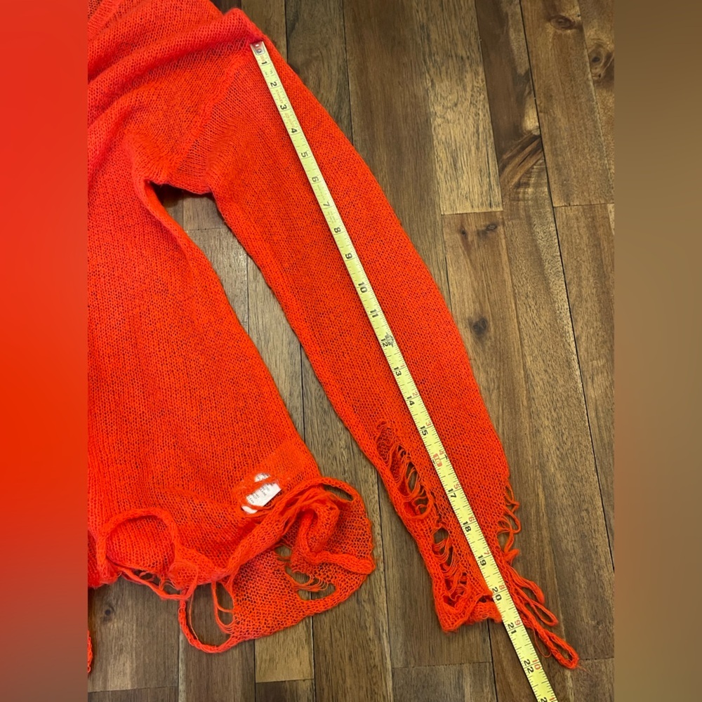 Wildfox Red Lobster Distressed Sweater - Picture 7 of 9